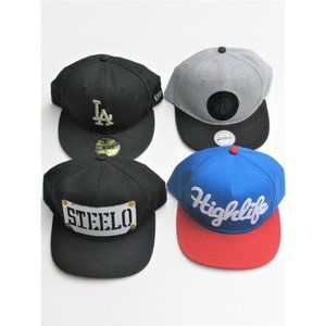 4 snapback fitted trucker baseball hats